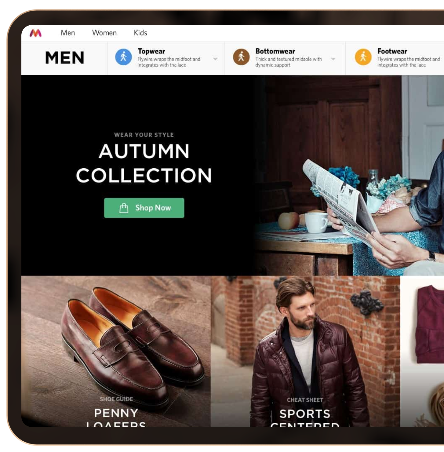 hero myntra desktop